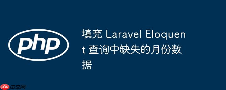 填充 laravel eloquent 查询中缺失的月份数据