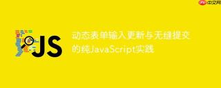 动态表单输入更新与无缝提交的纯JavaScript实践