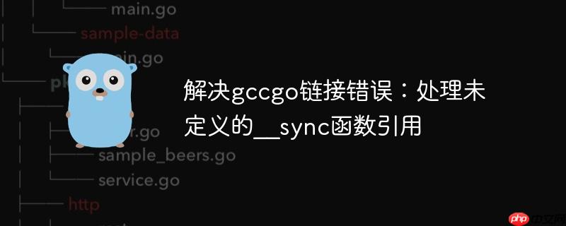 解决gccgo链接错误：处理未定义的__sync函数引用-小浪学习网