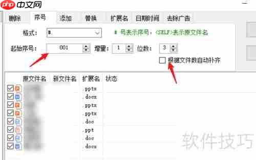 文件批量重命名，从001开始！