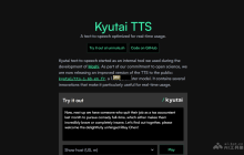 Kyutai TTS— Kyutai Labs推出的流式文本转语音技术