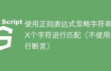 使用正则表达式忽略字符串前X个字符进行匹配（不使用后行断言）