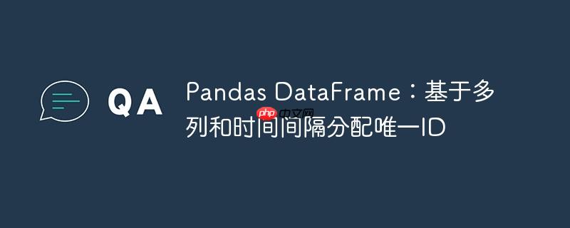 Pandas DataFrame：基于多列和时间间隔分配唯一ID-小浪学习网