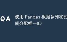 使用 Pandas 根据多列和时间分配唯一ID
