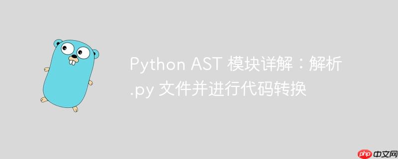 python ast 模块详解:解析 .py 文件并进行代码转换