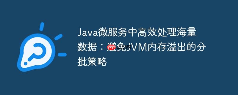 Java微服务中高效处理海量数据：避免JVM内存溢出的分批策略-小浪学习网