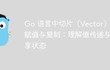 Go 语言中切片（Vector）的赋值与复制：理解值传递与共享状态