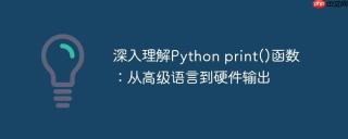 深入理解Python print()函数：从高级语言到硬件输出