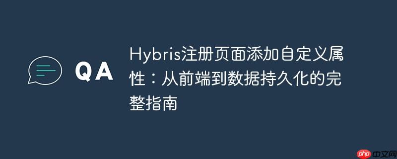 Hybris注册页面添加自定义属性：从前端到数据持久化的完整指南-小浪学习网