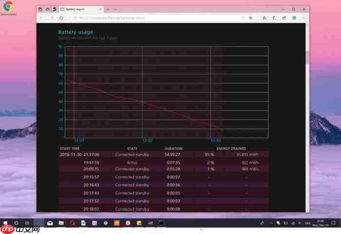 教你如何在Wind10设备上快速查询电池健康