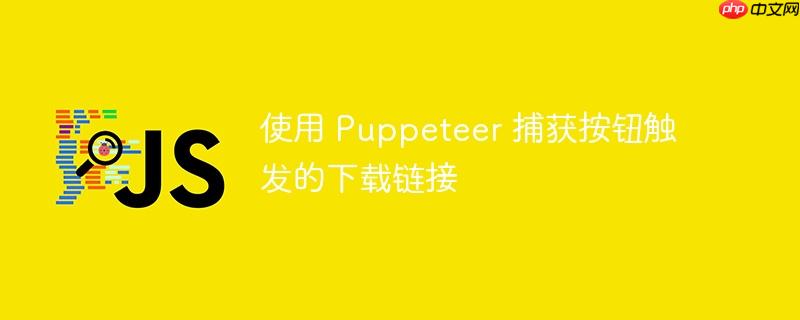 使用 Puppeteer 捕获按钮触发的下载链接-小浪学习网
