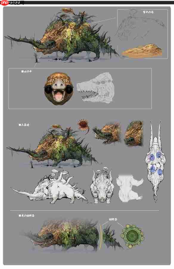 帅的不行!曝《狂野之心S》大量武器怪物设定图!