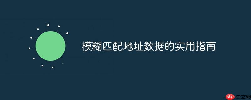模糊匹配地址数据的实用指南