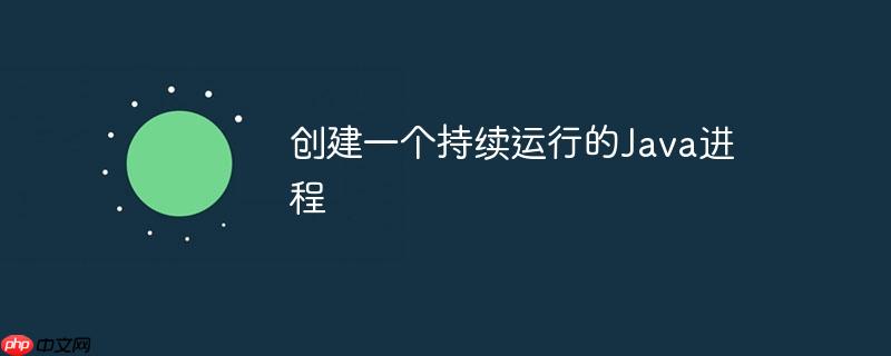 创建一个持续运行的java进程