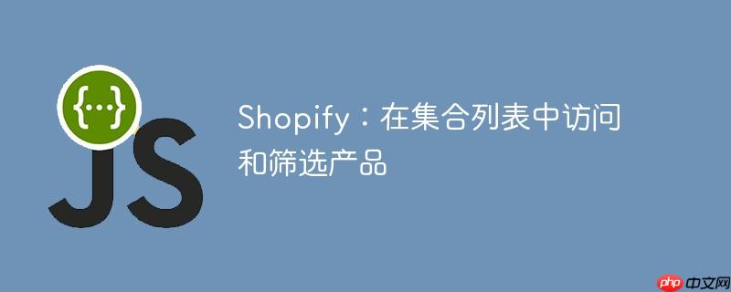 Shopify：在集合列表中访问和筛选产品-小浪学习网