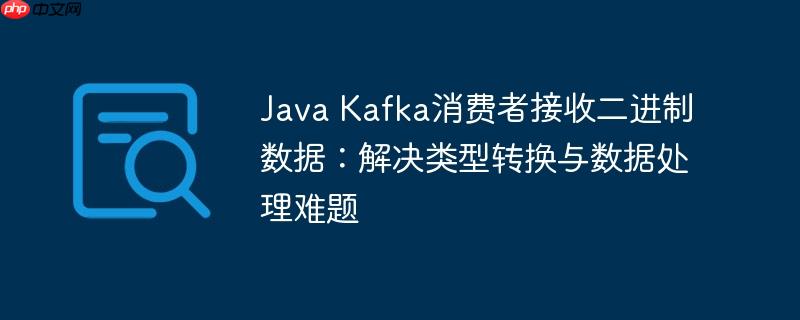 Java Kafka消费者接收二进制数据：解决类型转换与数据处理难题-小浪学习网