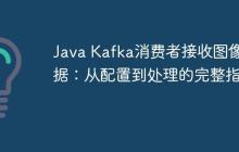 Java Kafka消費(fèi)者接收圖像數(shù)據(jù)：從配置到處理的完整指南