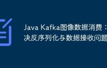 Java Kafka圖像數(shù)據(jù)消費(fèi)：解決反序列化與數(shù)據(jù)接收問題