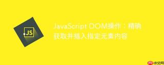 JavaScript DOM操作：精确获取并插入指定元素内容