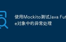 使用Mockito測試Java Future對象中的異常處理