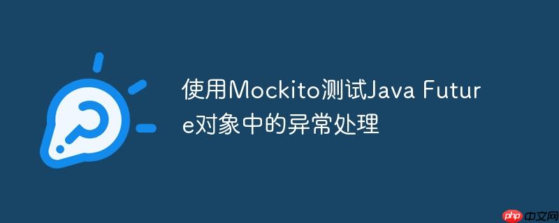 使用mockito测试java future对象中的异常处理