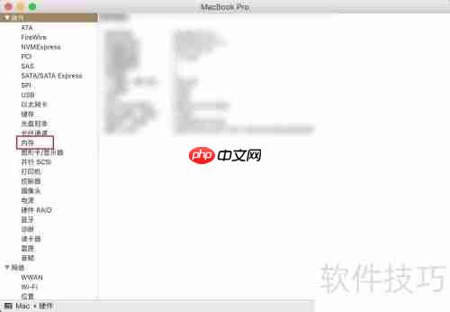 MacBook内存型号查询方法