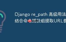 Django re_path 高级用法：结合命名捕获组提取URL参数