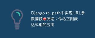Django re_path中实现URL参数捕获与传递:命名正则表达式组的应用