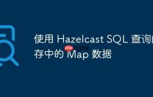 使用 Hazelcast SQL 查詢內(nèi)存中的 Map 數(shù)據(jù)