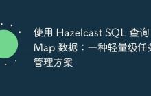 使用 Hazelcast SQL 查詢 IMap 數(shù)據(jù)：一種輕量級(jí)任務(wù)管理方案