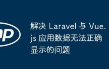 解決 Laravel 與 Vue.js 應(yīng)用數(shù)據(jù)無(wú)法正確顯示的問(wèn)題