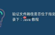 驗(yàn)證文件路徑是否位于指定目錄下：Java 教程
