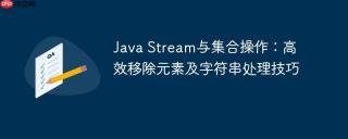 Java Stream与集合操作：高效移除元素及字符串处理技巧