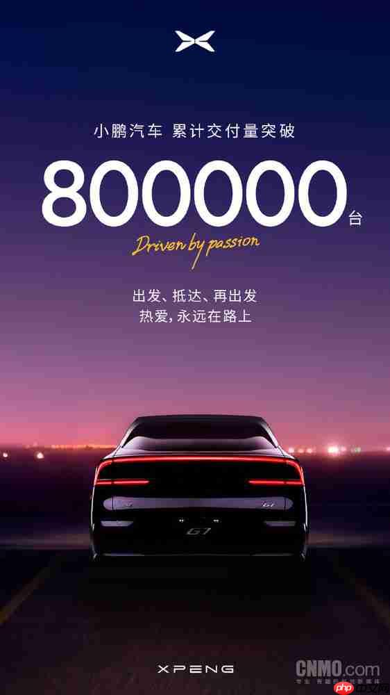 小鹏汽车累计交付量突破80万台！上半年交付近20万台