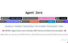 Agent Zero— 开源可扩展AI框架，通过用户指令和任务动态学习