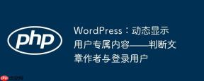 WordPress：动态显示用户专属内容——判断文章作者与登录用户