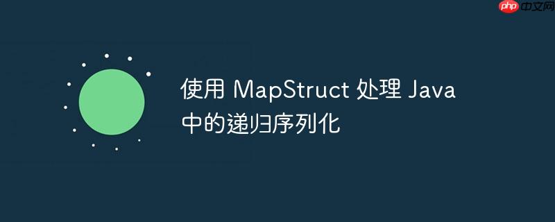 使用 mapstruct 处理 java 中的递归序列化