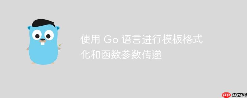 使用 go 语言进行模板格式化和函数参数传递