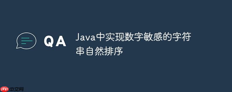Java中实现数字敏感的字符串自然排序-小浪学习网