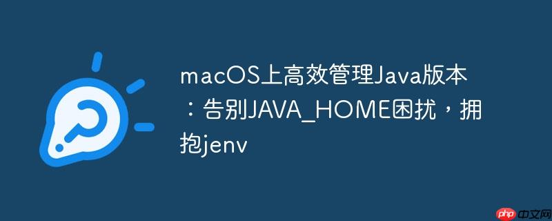 macos上高效管理java版本：告别java_home困扰，拥抱jenv