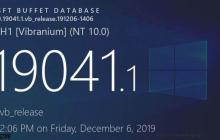 Win10 2004 RTM版正式完成，Build 19041为最终候选版本