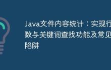 Java文件內(nèi)容統(tǒng)計(jì)：實(shí)現(xiàn)行數(shù)與關(guān)鍵詞查找功能及常見陷阱
