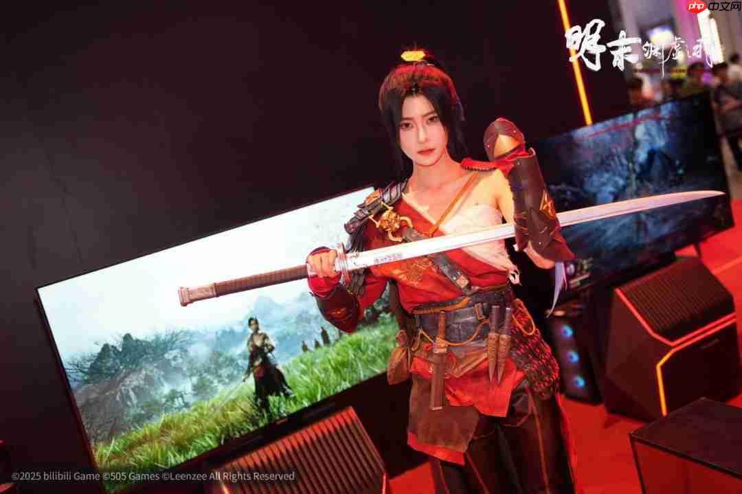 《明末:渊虚之羽》BW现场图 美女Cos女主无常人气足