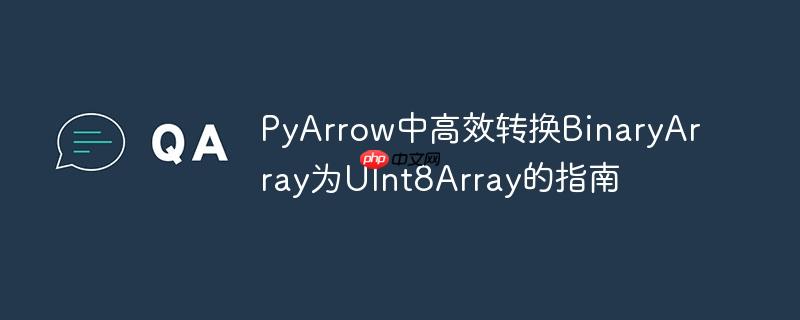 PyArrow中高效转换BinaryArray为UInt8Array的指南-小浪学习网