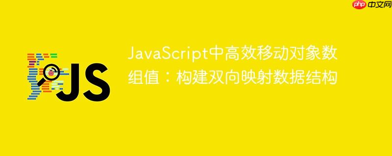 JavaScript中高效移动对象数组值：构建双向映射数据结构