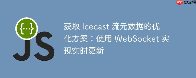 获取 icecast 流元数据的优化方案:使用 websocket 实现实时更新