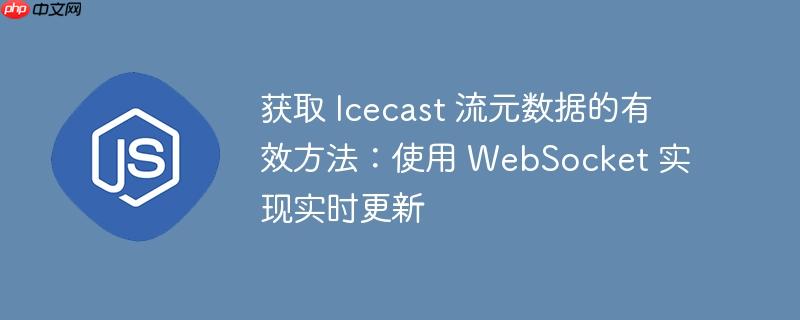 获取 icecast 流元数据的有效方法：使用 websocket 实现实时更新