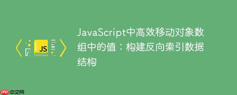 JavaScript中高效移动对象数组中的值：构建反向索引数据结构
