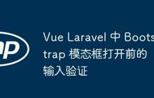 Vue Laravel 中 Bootstrap 模态框打开前的输入验证