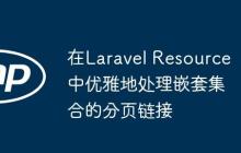 在Laravel Resource中优雅地处理嵌套集合的分页链接